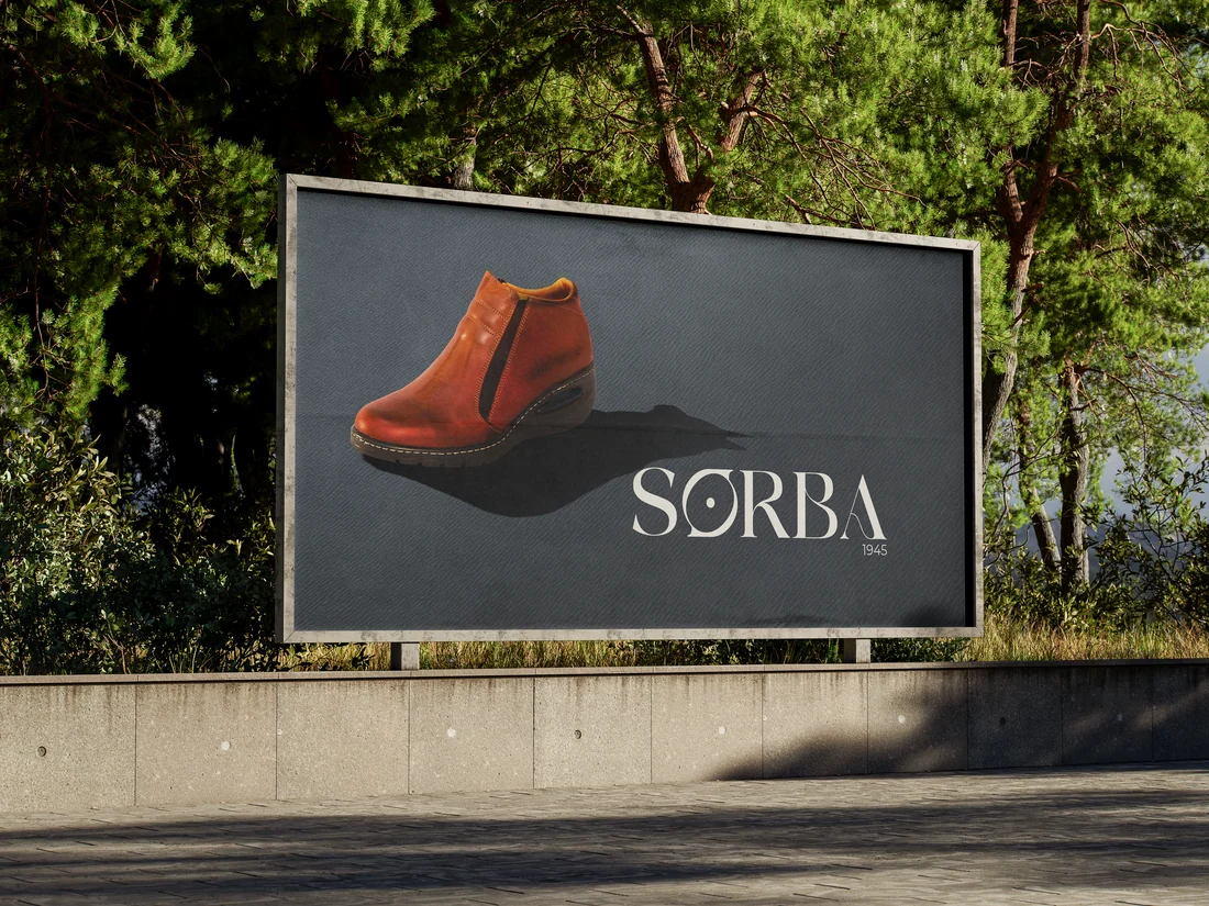 Aplicación de la marca Sorba en cartelería