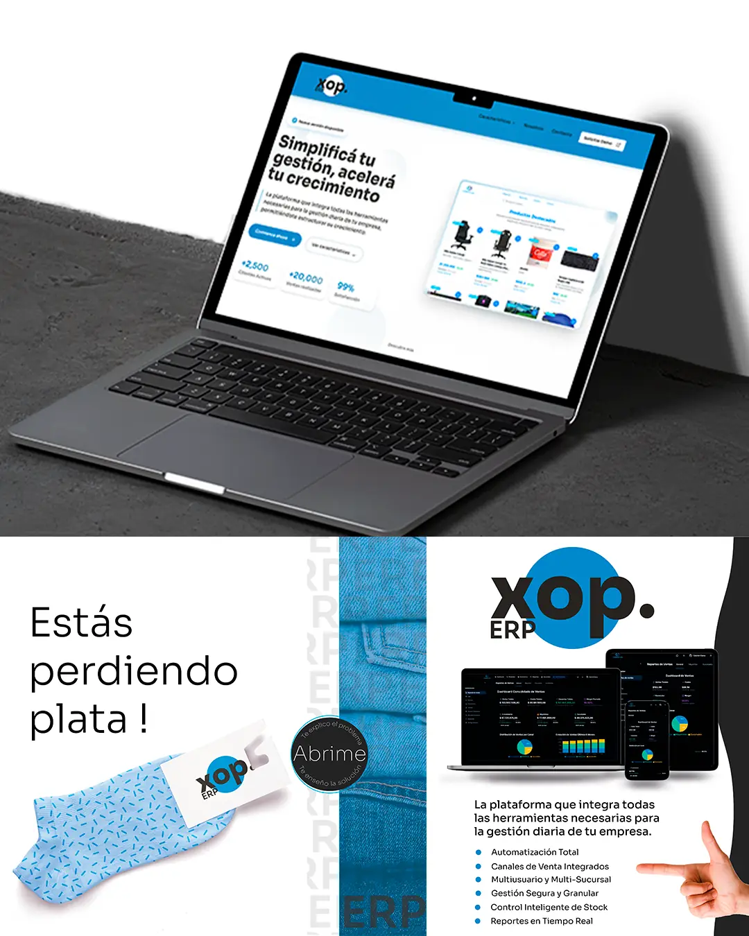 Branding para XOP ERP